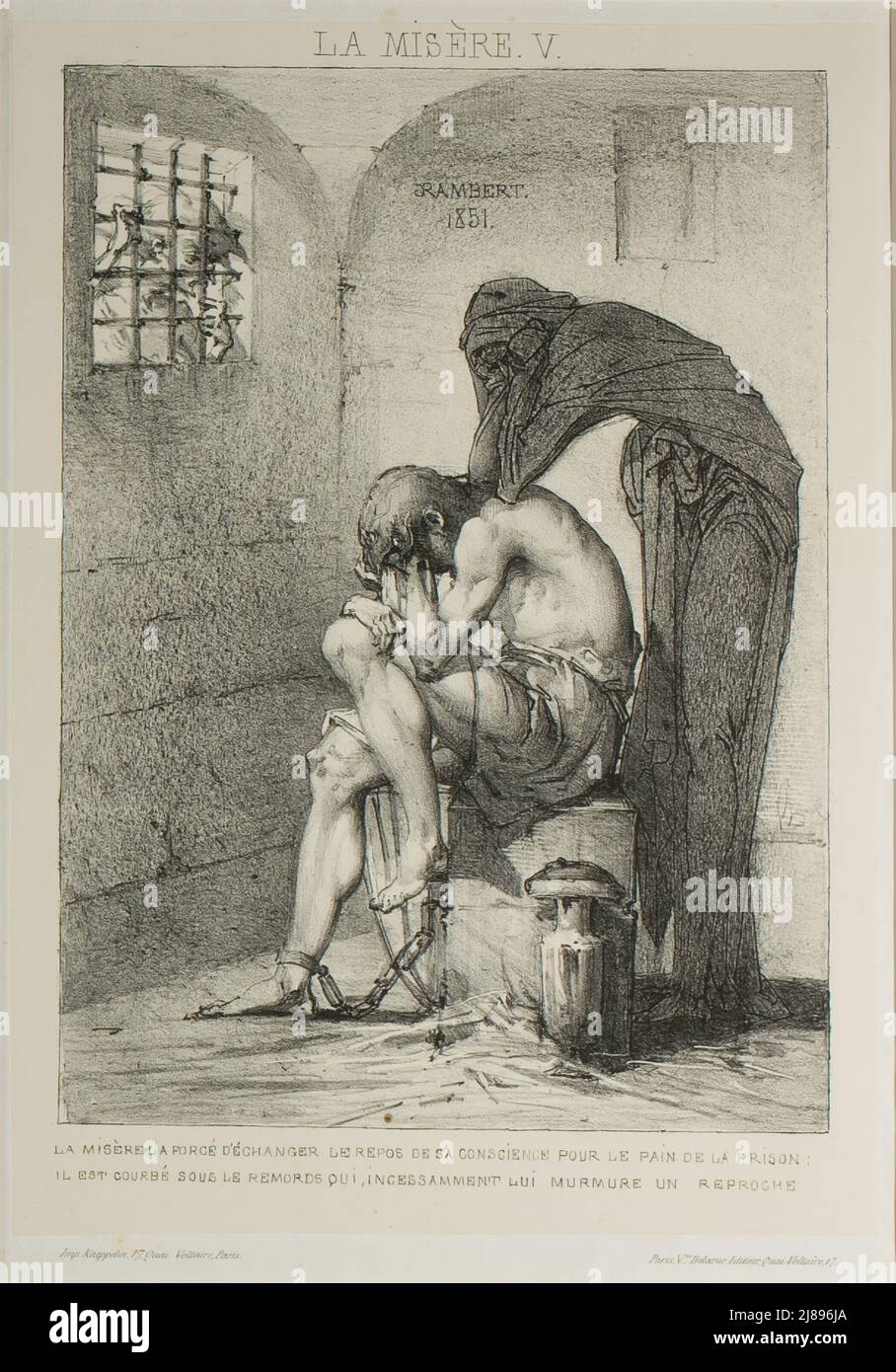 Piatto cinque da Misery, 1851. Foto Stock