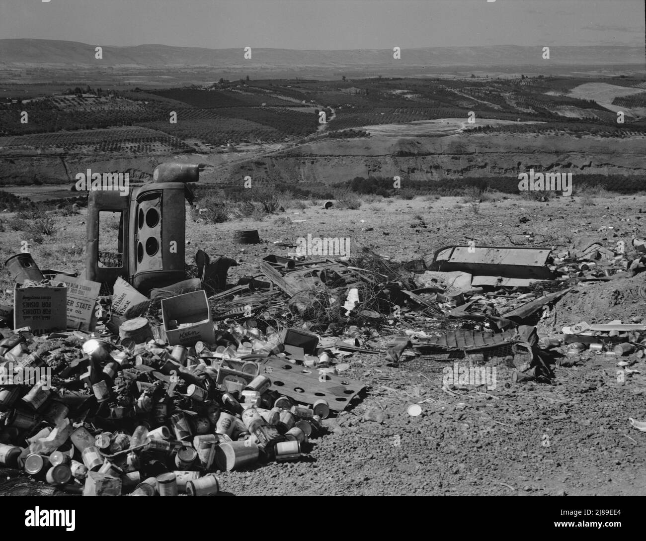 [Untitled, possibilmente legato a: Washington, Yakima Valley. La valle sotto visto da "punto di osservazione pubblicizzato." Vedere la didascalia generale numero 33d]. Foto Stock