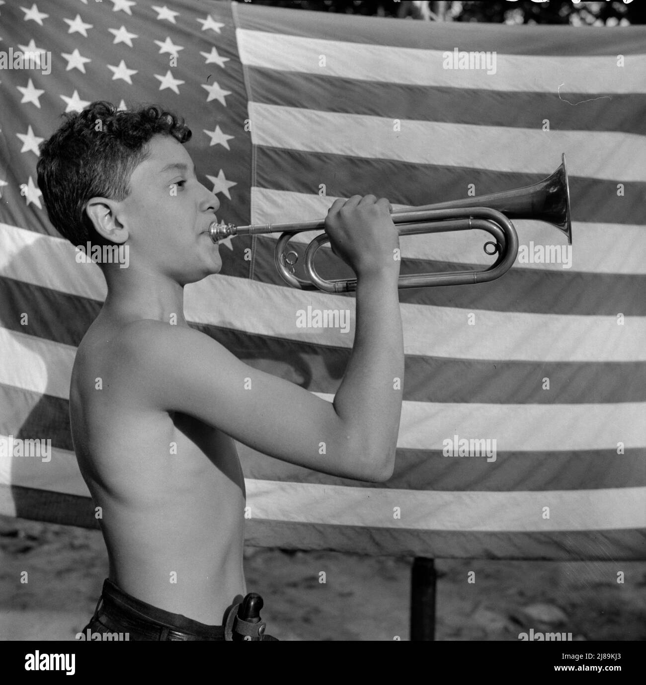 Southfields, New York. Attività interrazziali a Camp Nathan Hale, dove i bambini sono aiutati dal Servizio del campo Metodista. Chiama in disordine. Foto Stock