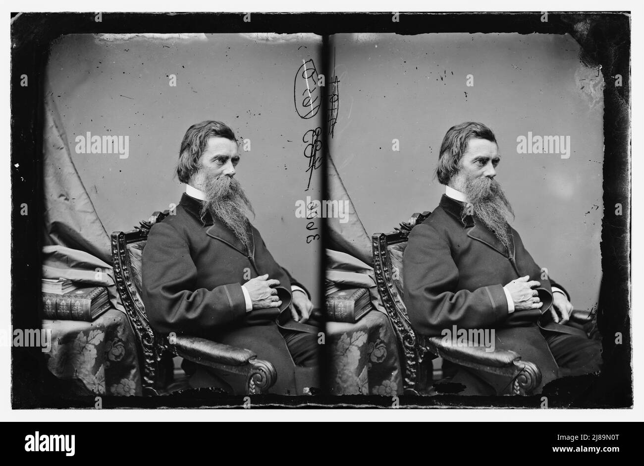 Oliver Spencer Halstead (PET), 1860-1870. Halstead, Oliver S. (PET) M.C. [membro del Congresso?], tra il 1860 e il 1870. Foto Stock