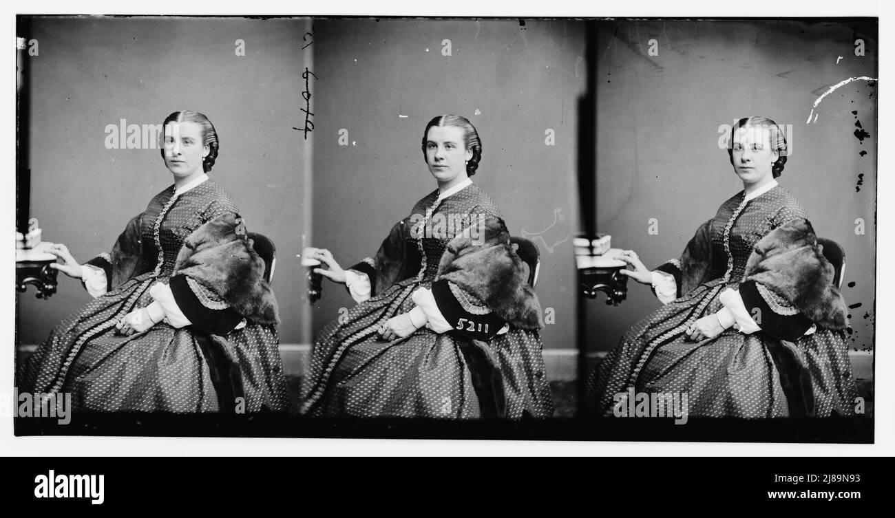 Hinkley, Bell, (attrice), ca. 1860-1865. Foto Stock