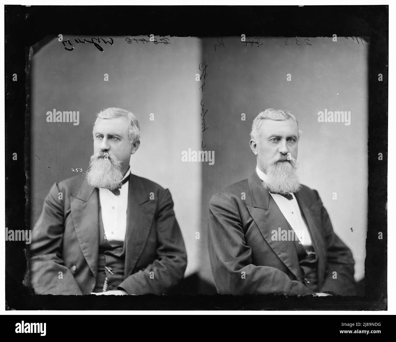 Dr. Chastain Caldwell Forbes, 1865-1880. Forbes, on. C.C., tra il 1865 e il 1880. [Forbes fu il primo sovrintendente del quarto asilo lunatico del Kentucky vicino ad Anchorage, Kentucky]. Foto Stock