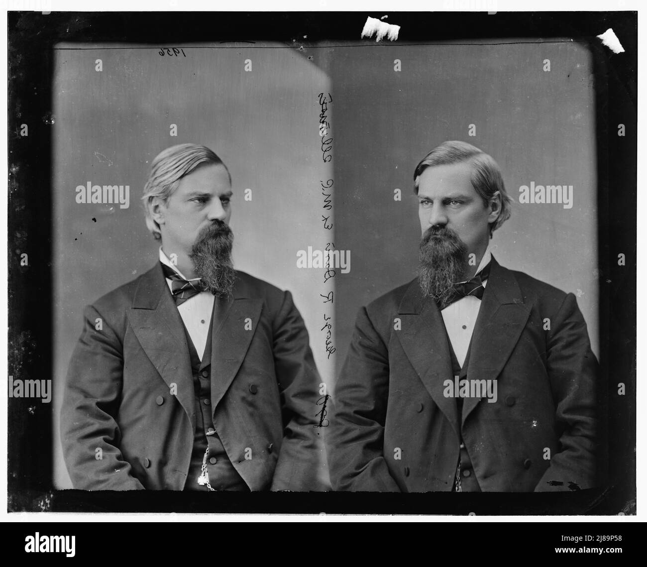George R. Davis dell'Illinois, 1865-1880. Davis, Hon. George R. di Ill. Capt. Nel 8th Mass. Vol. INF., tra il 1865 e il 1880. Maggiore nel 3rd Rhode Island. [Politico e soldato: Servito nell'esercito dell'Unione durante la guerra civile americana: Capitano nell'Ottava reggimento, fanteria del Volontario del Massachusetts, maggiore nel terzo reggimento, Cavalry del Volontariato di Rhode Island]. Foto Stock