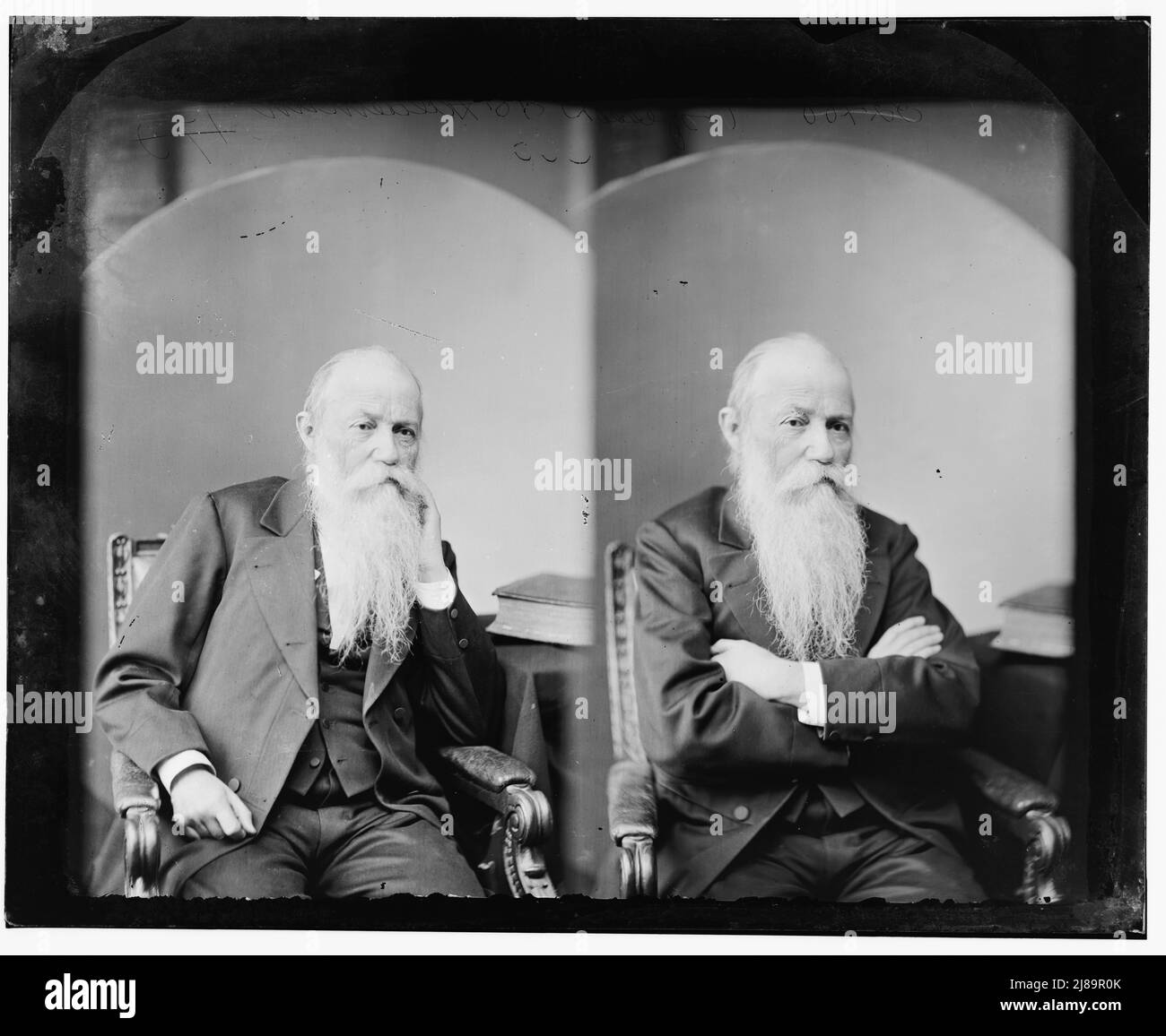 Professor Samuel S. Haldeman, 1865-1880. Haldeman, Prof. Samuel S. (1812-1880), tra il 1865 e il 1880. Foto Stock