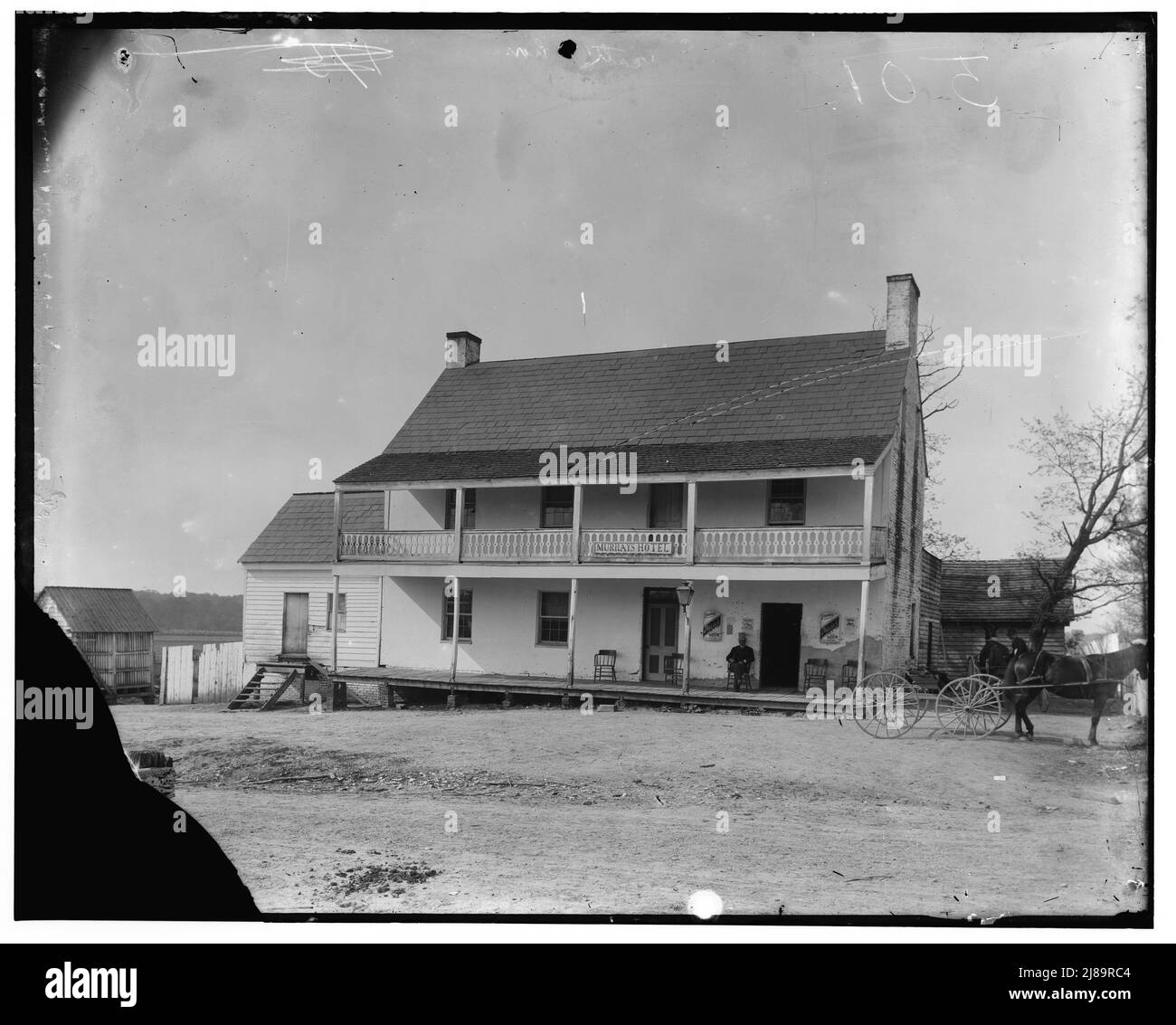 Murray's Hotel, Bryantown, MD., tra il 1890 e il 1910. Foto Stock