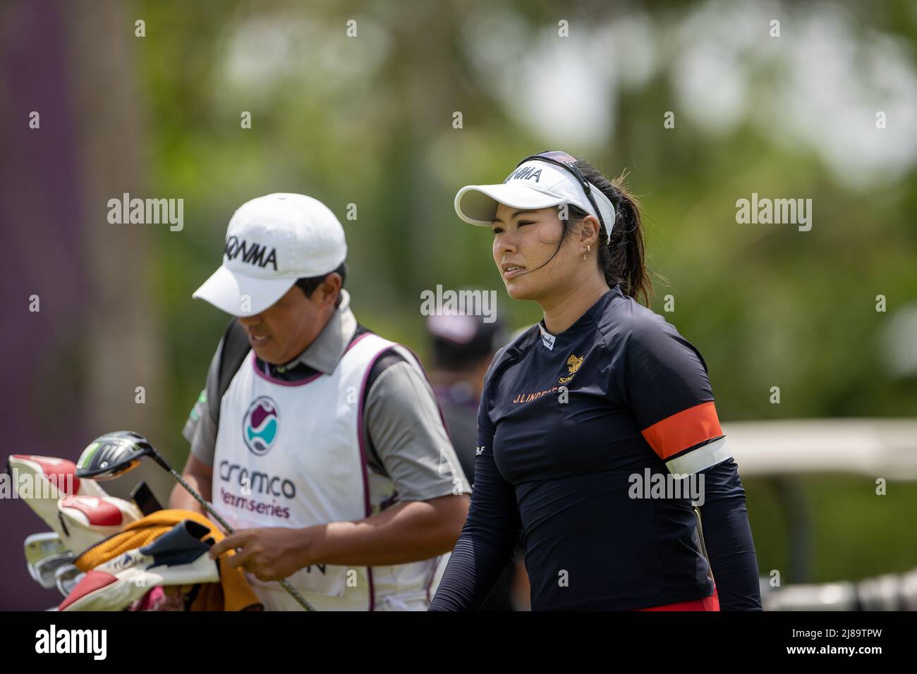 BANG KAPONG THAILANDIA - Maggio 14: Chonlada Chayanun in Thailandia durante il round finale della serie del Team Aramco (individuale) al Thai Country Club il 14 maggio 2022 a Bang Kapong, Thailandia (Foto di Orange Pictures) Foto Stock