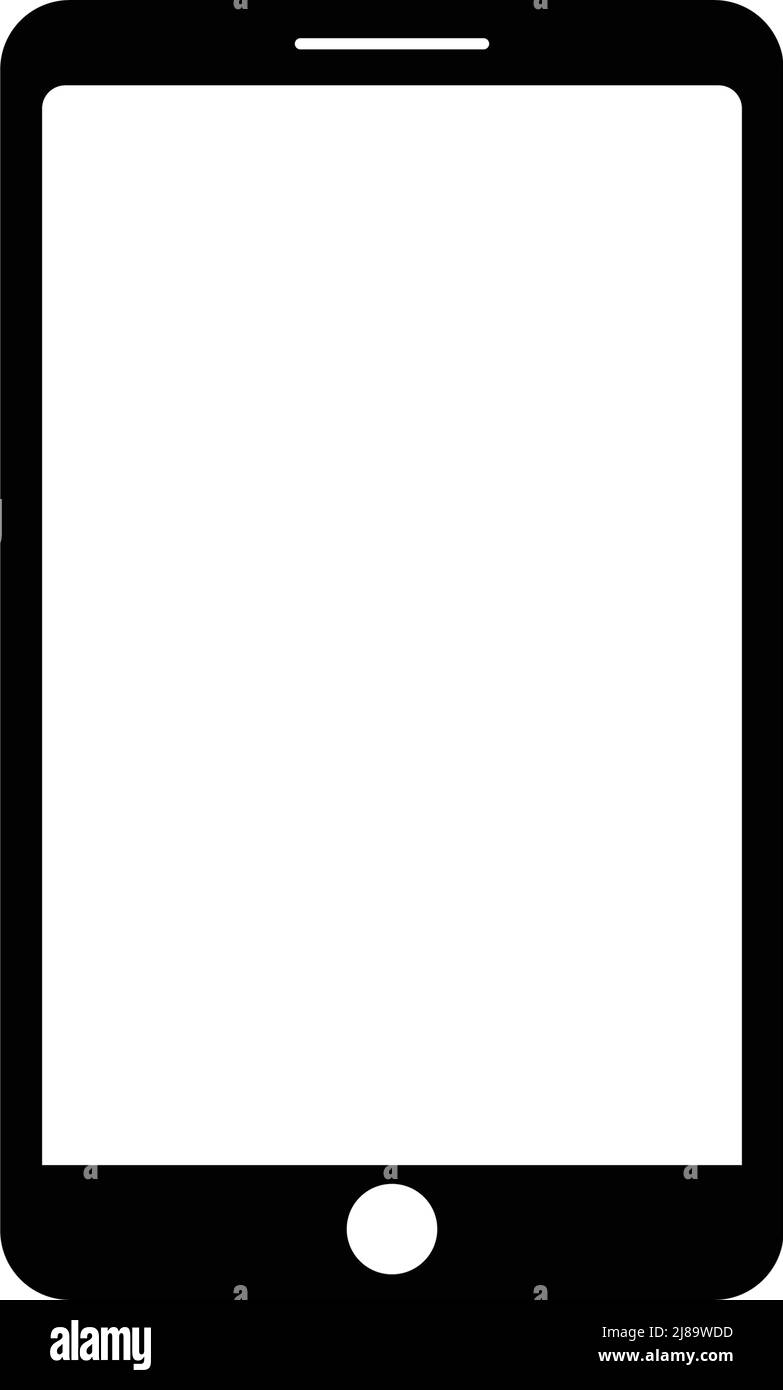 Smartphone. Icona dello smartphone dal design piatto. Vettore modificabile. Illustrazione Vettoriale