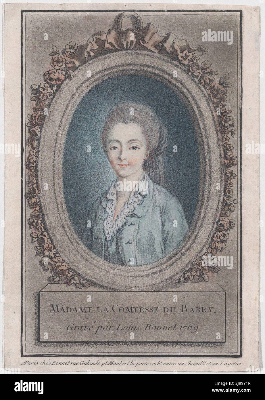 Madame la Comtesse du Barry, da metà a fine 18th secolo. Foto Stock