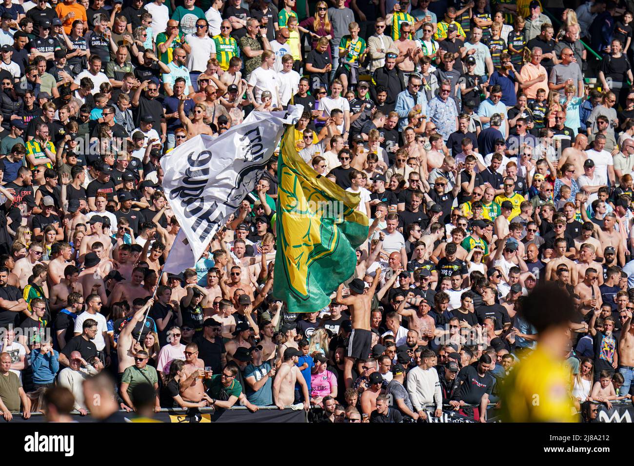 DEN HAAG, PAESI BASSI - MAGGIO 14: Durante l'olandese Keukenkampioendivisie Playoff Round 1 seconda tappa tra ADO Den Haag e NAC Breda allo stadio Cars Jeans il 14 maggio 2022 a Den Haag, Paesi Bassi (Foto di Rene Nijhuis/Orange Pictures) Foto Stock