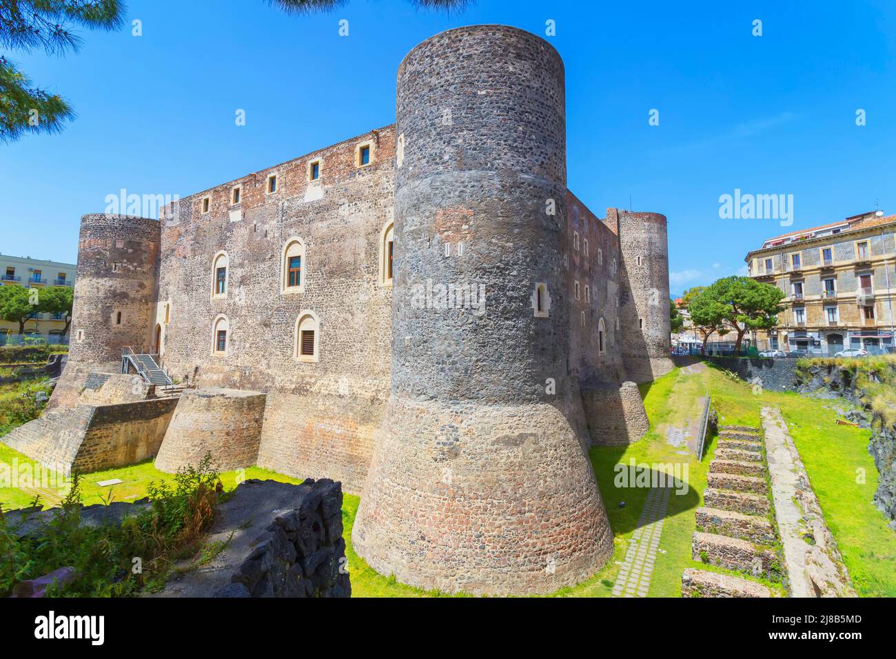 Castello Ursino, Catania, provincia Catania, Sicilia, Italia Foto Stock