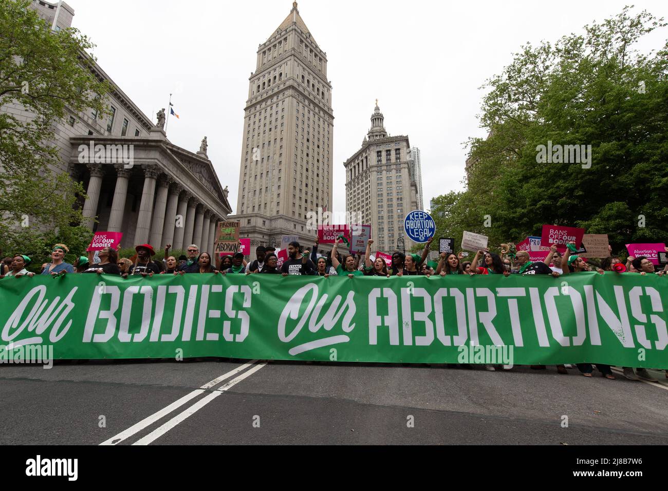 New York aborto diritti Rally maggio 14th 2022. Il mio corpo. La mia scelta Foto Stock