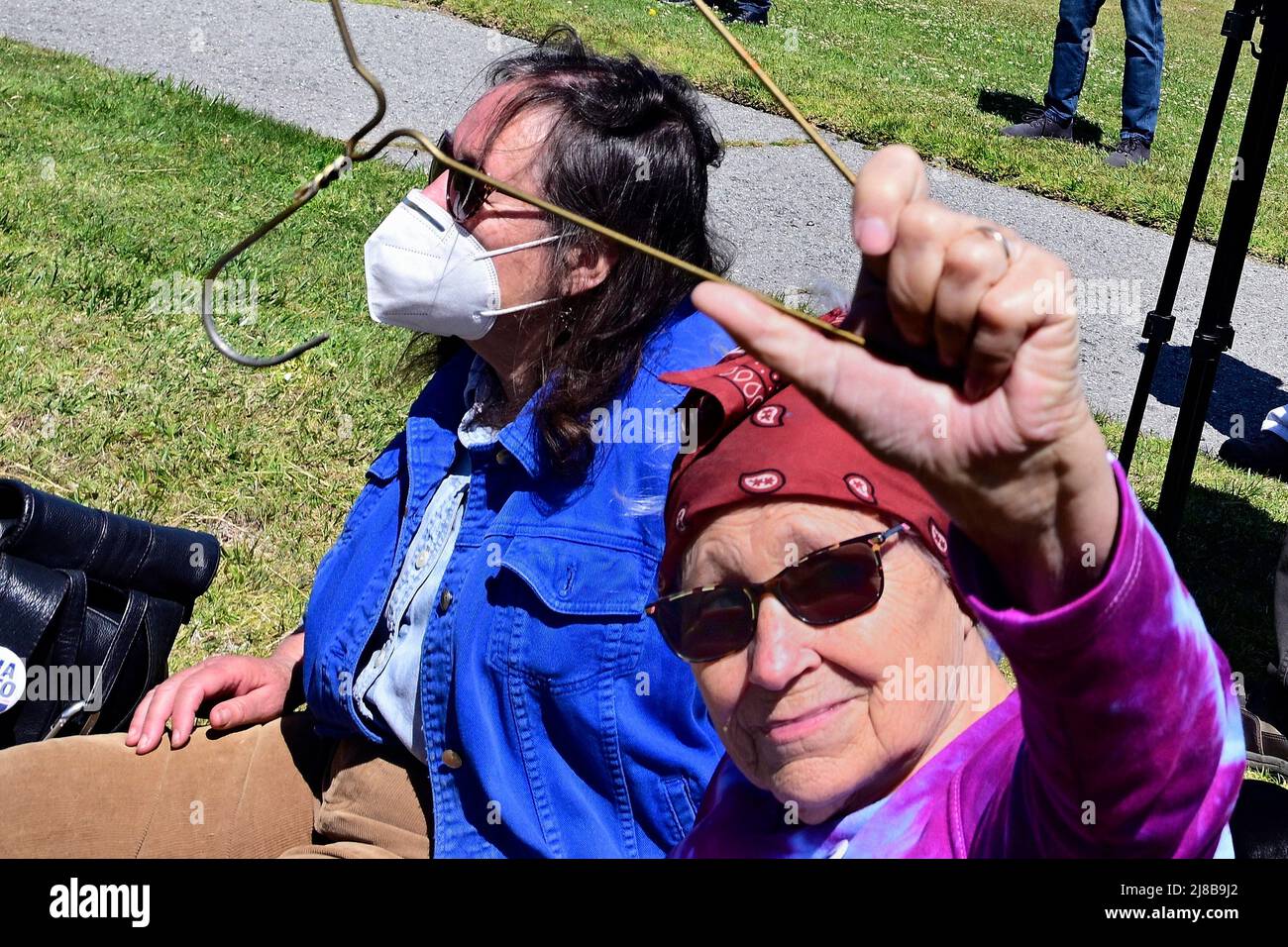 Monterey, California, Stati Uniti. 14th maggio 2022. Roe vs Wade Pro-Choice Anti-Supreme Court protesta (Credit Image: © Rory Merry/ZUMA Press Wire) Foto Stock