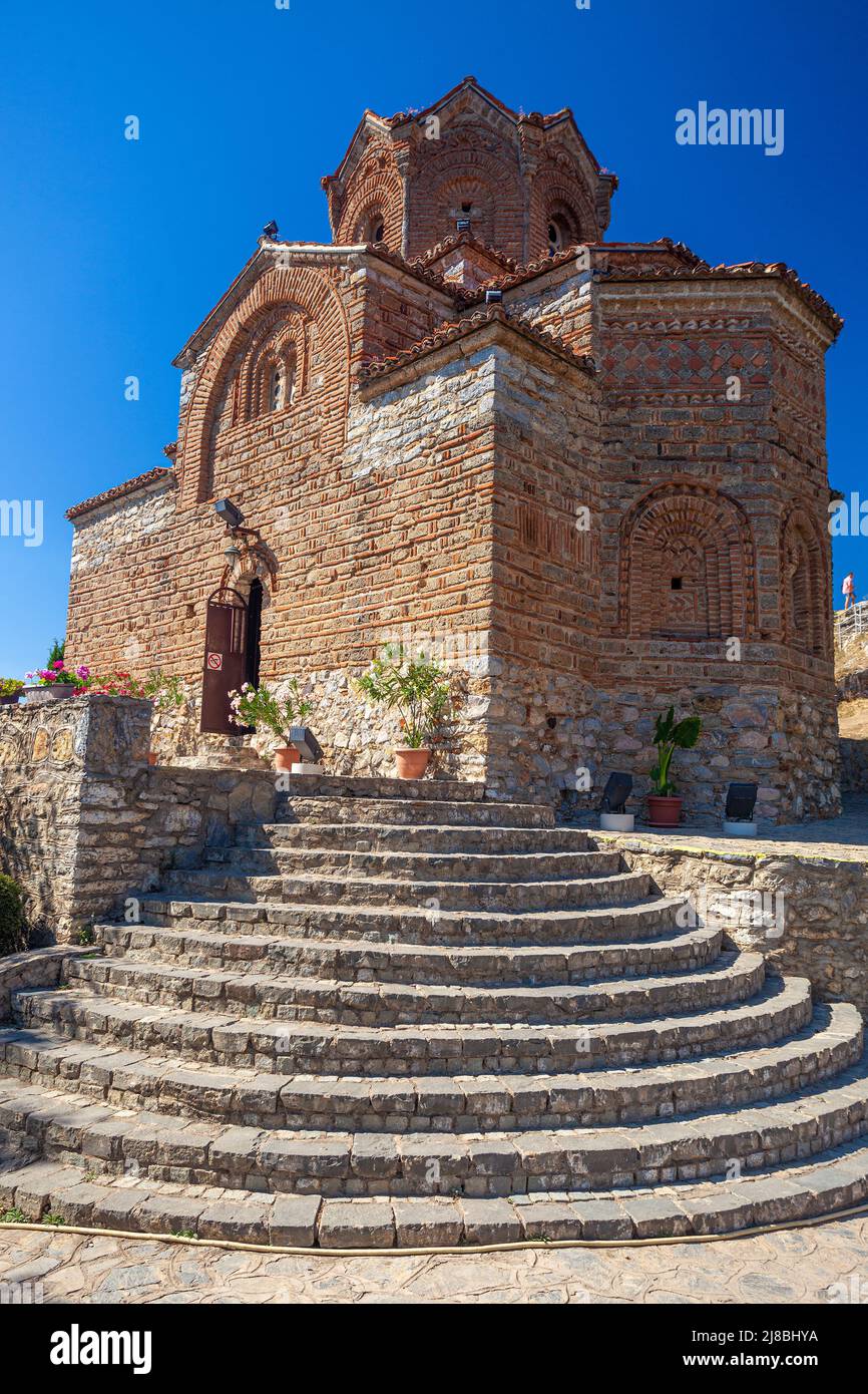 San Giovanni il Teologo, Kaneo a Ohrid, Macedonia del Nord Foto Stock