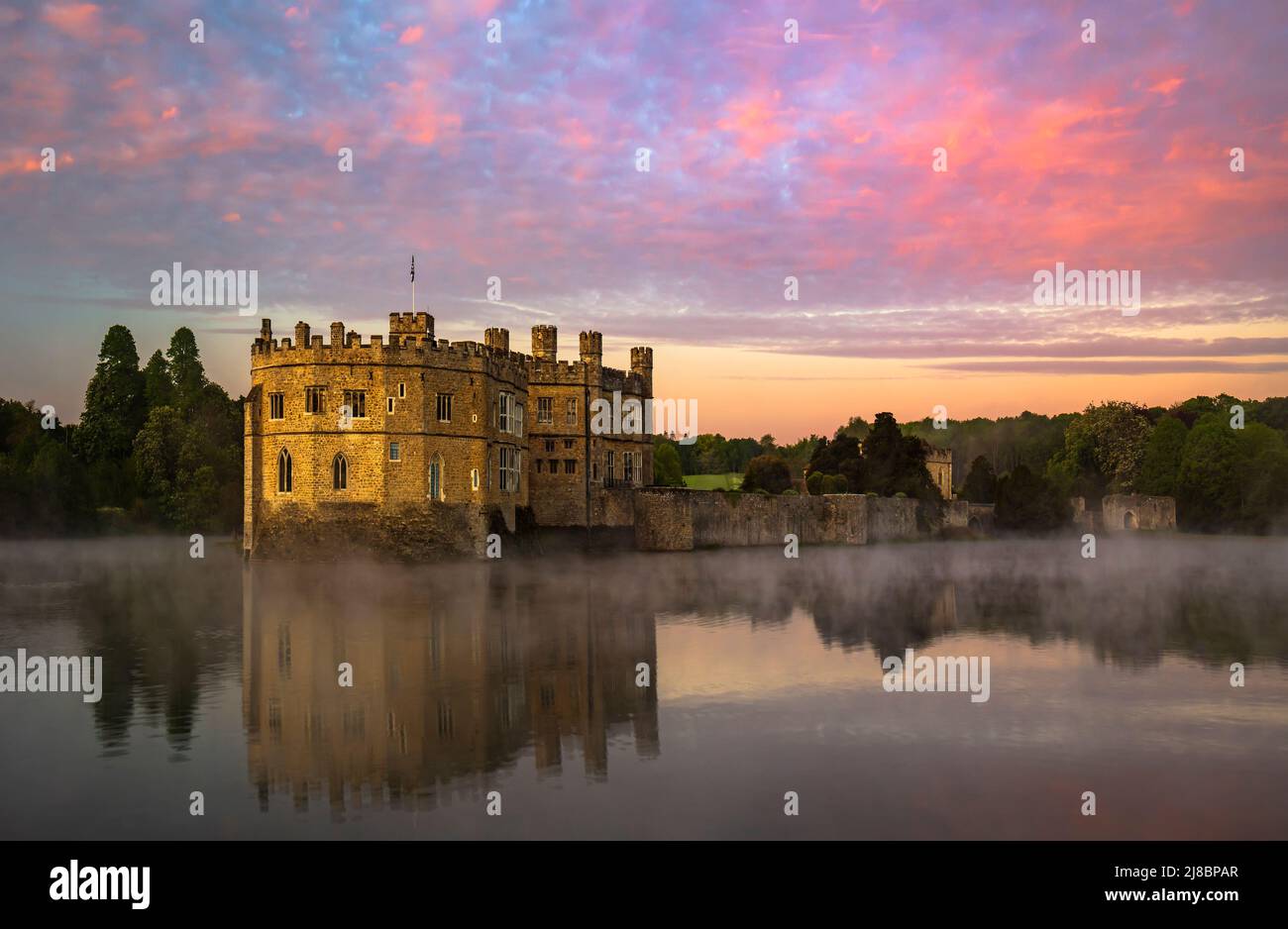 Il Castello di Leeds, Kent, Inghilterra, Regno Unito. Foto Stock