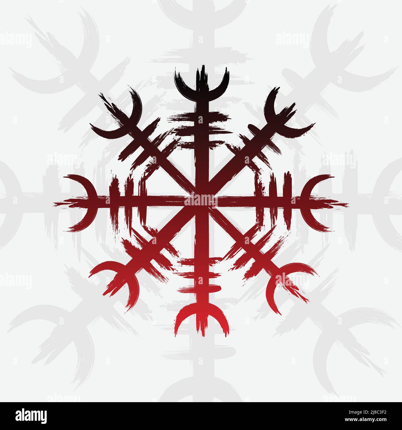 Toppa Ricamata Brilla Nel Buio - Visione Del Vichingo Con Rune - Chiusura A Uncino - Per Giacche E Zaini - Foto 8