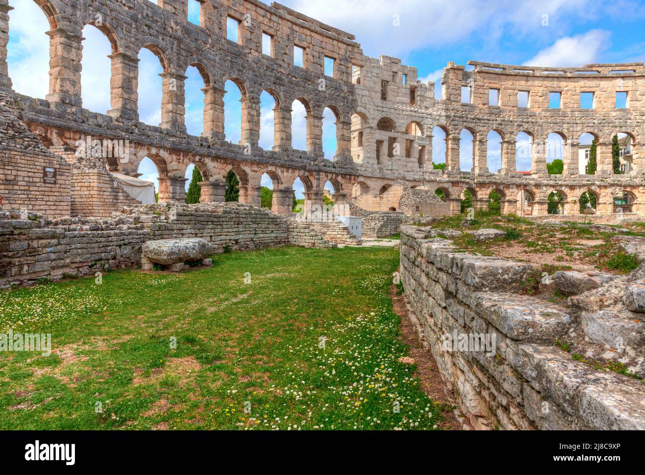 Pula, Istria, Croazia, Europa Foto Stock
