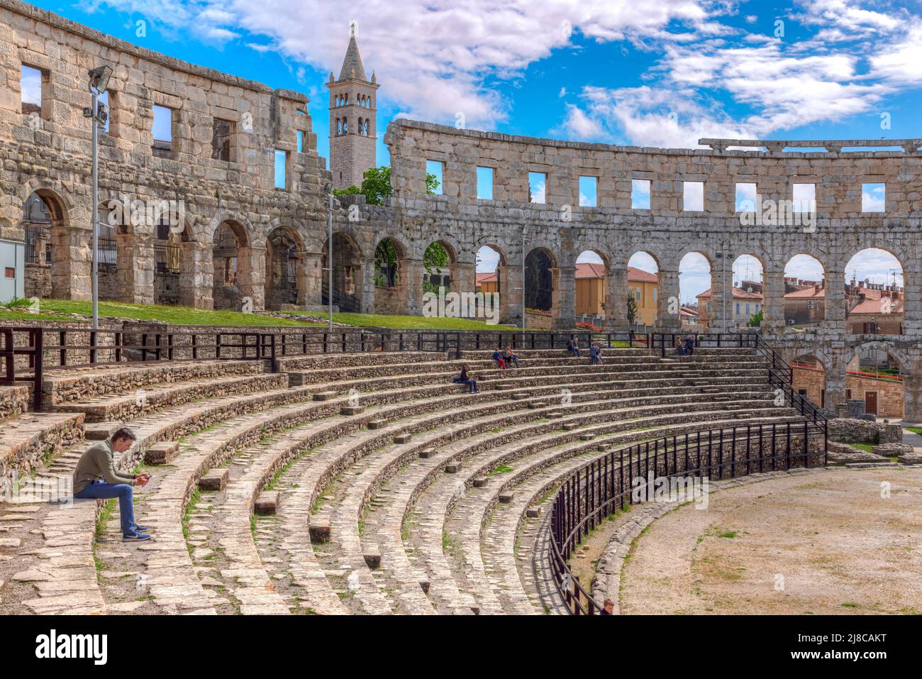 Pula, Istria, Croazia, Europa Foto Stock
