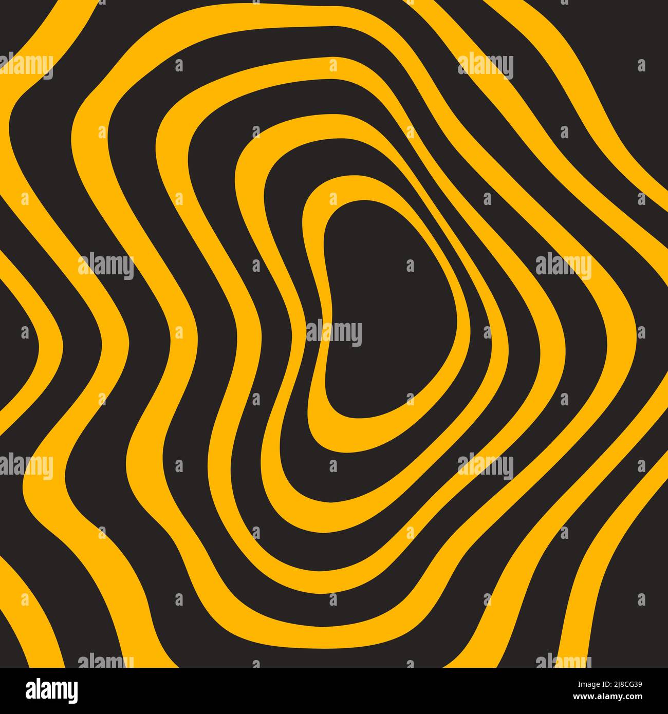 Foro, sfondo illusione ottica. Sfondo vettoriale distorto con cerchio Illustrazione Vettoriale