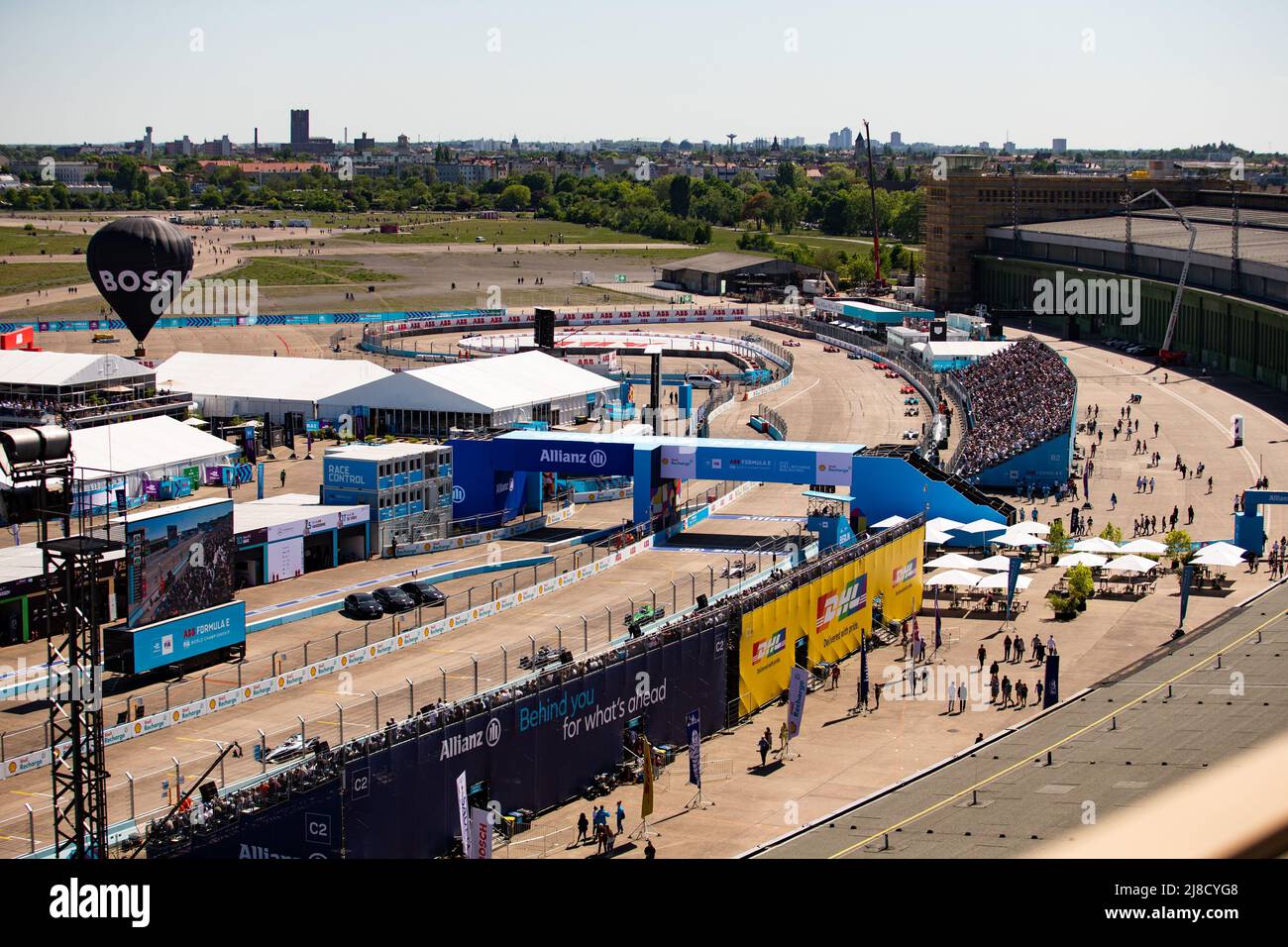 Ambiance durante l'ePrix di Berlino 2022, 5th meeting del Campionato Mondiale di Formula e ABB FIA 2021-22, sul circuito di Via dell'Aeroporto Tempelhof dal 13 al 15 maggio, a Berlino - Foto Joao Filipe/DPPI Foto Stock