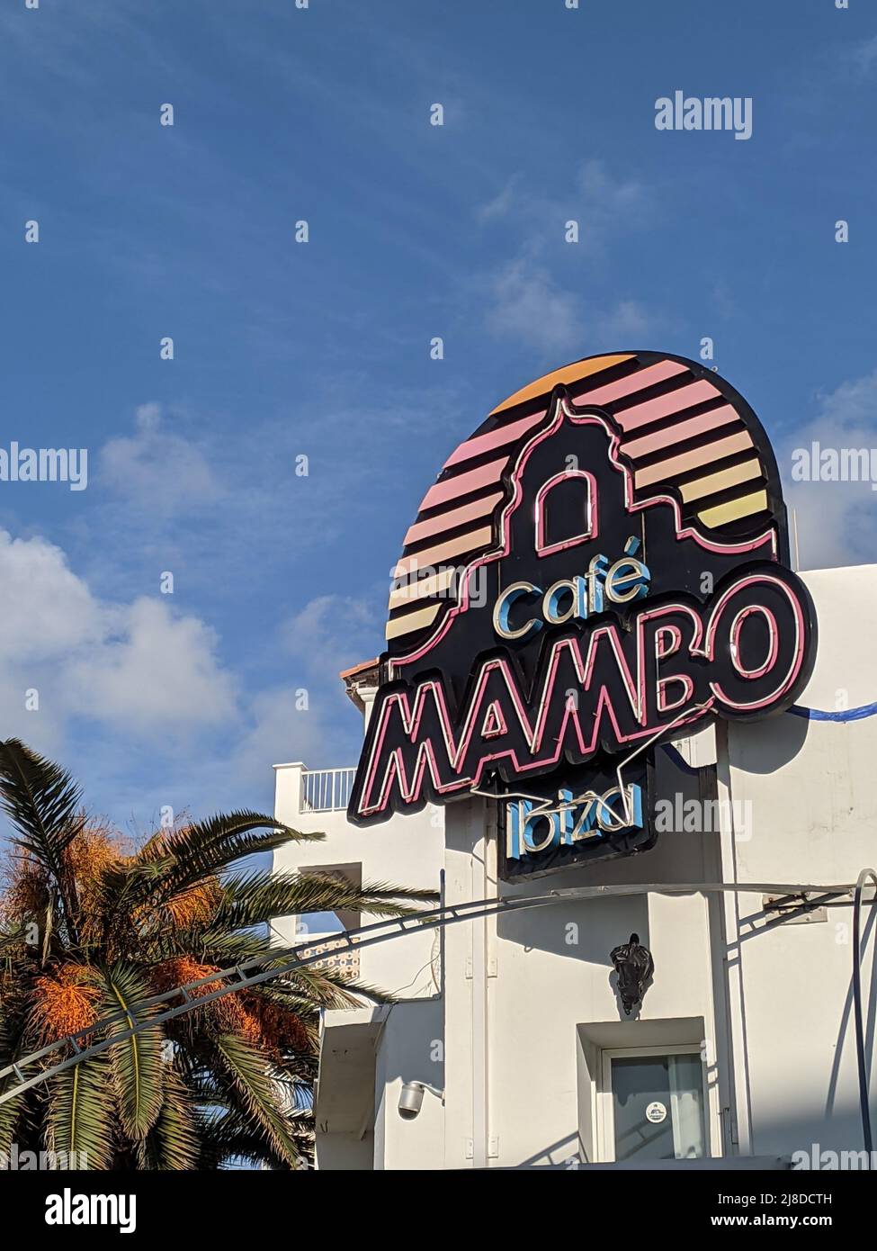 Ibiza, Spagna 14December 2020 a Ibiza il Cafe Mambo è chiuso per la fine della stagione. Foto Stock