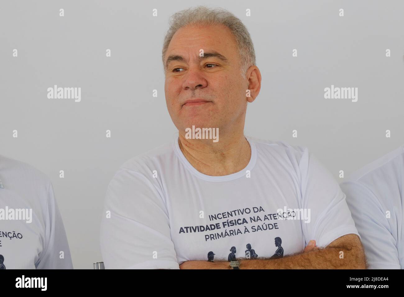 Marcelo Queiroga, ministro brasiliano della Sanità, lancia un programma per incoraggiare l'attività fisica per l'assistenza sanitaria di base Foto Stock