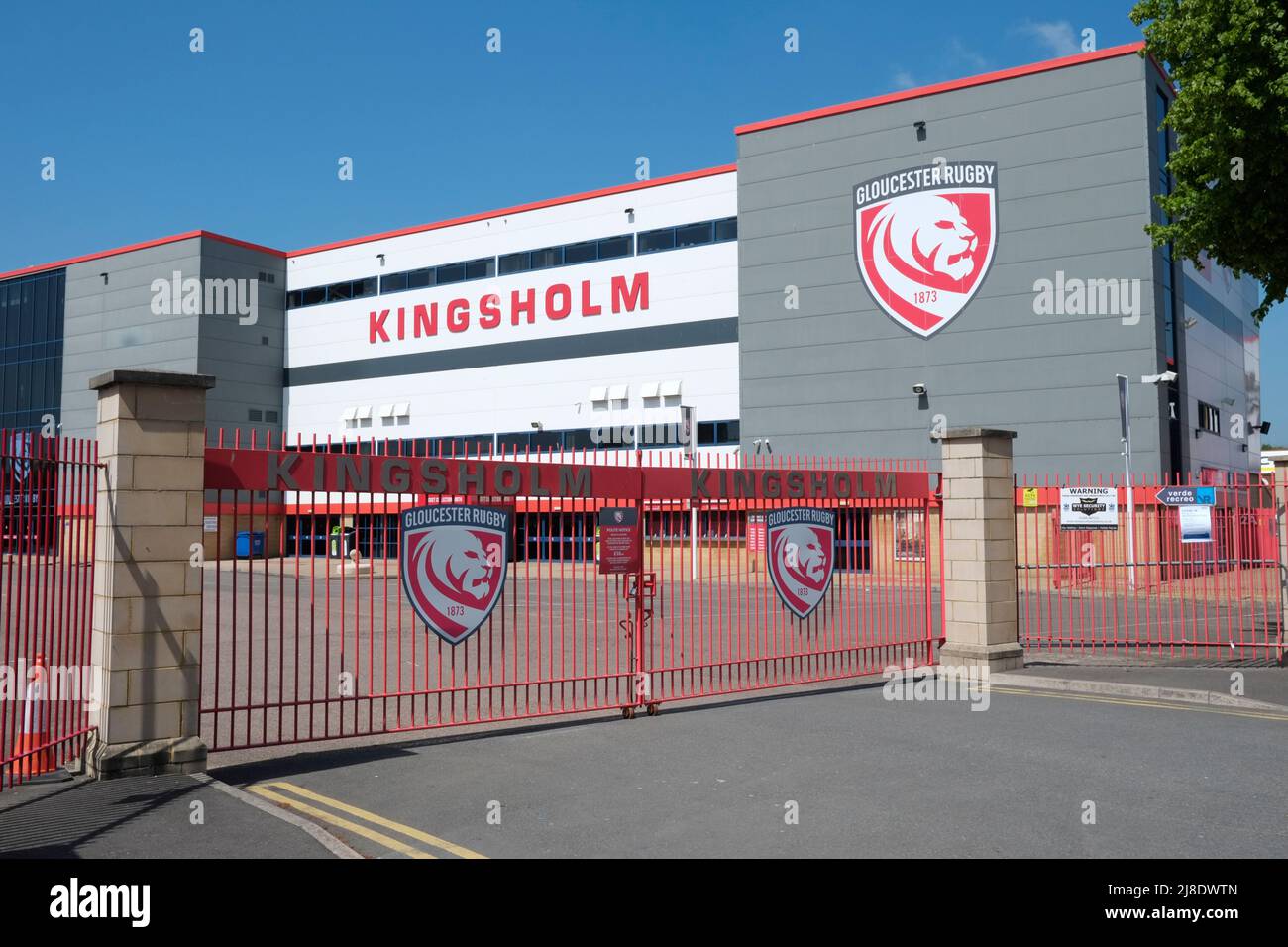 Stadio di rugby di Kingsholm, sede del gloucester rugby Foto Stock