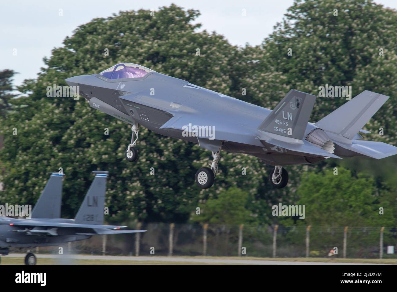 Liockheed Martin F-35A Lightning II alla RAF Lakenheath Foto Stock