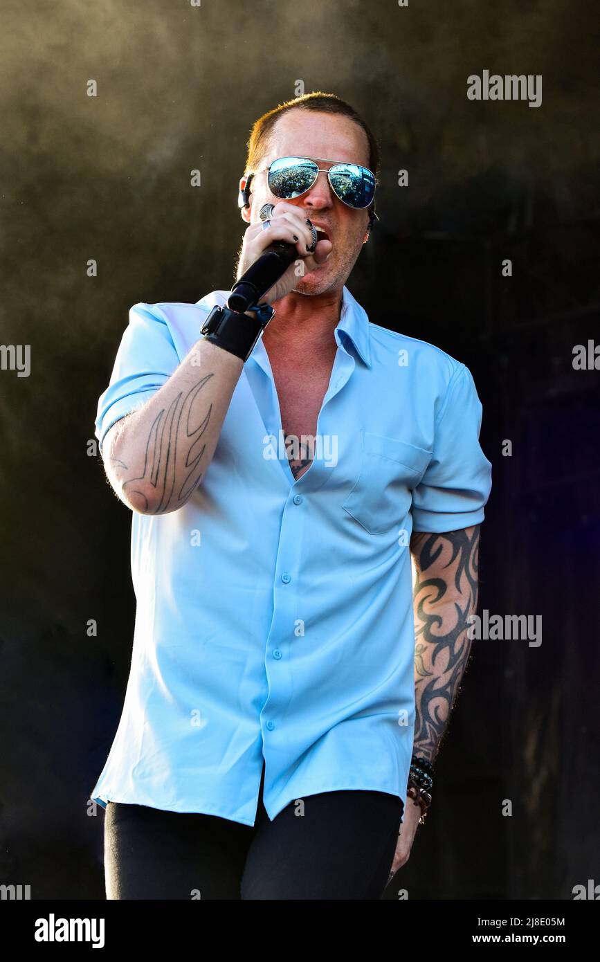 Redondo Beach, California, Stati Uniti. 14th maggio 2022. I pilot del Tempio di pietra sul palco di Redondo Beach California. Credit: Ken Howard/Alamy Foto Stock