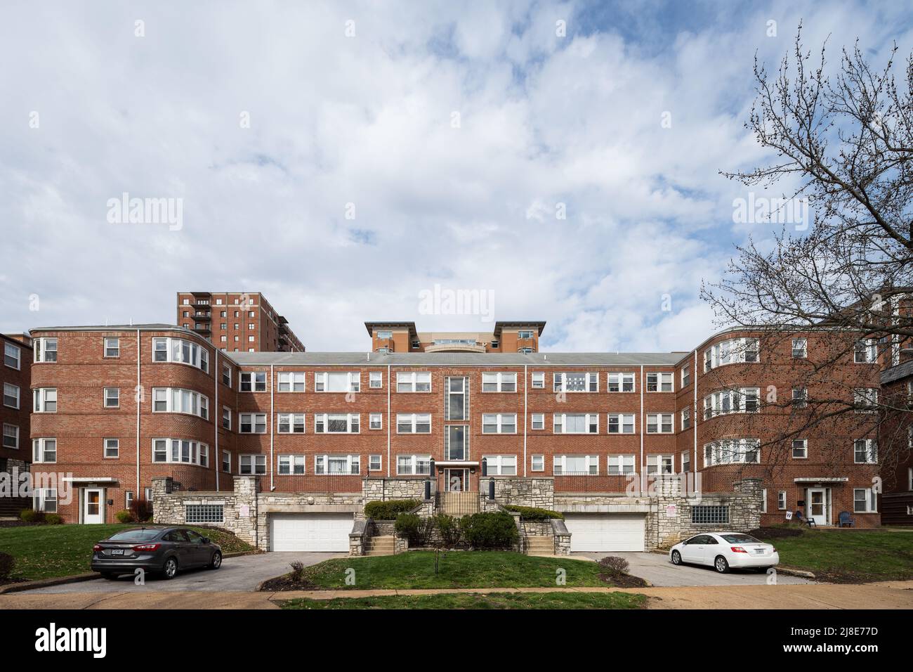 Edificio residenziale multi unità nella sezione Moorlands di Clayton Foto Stock