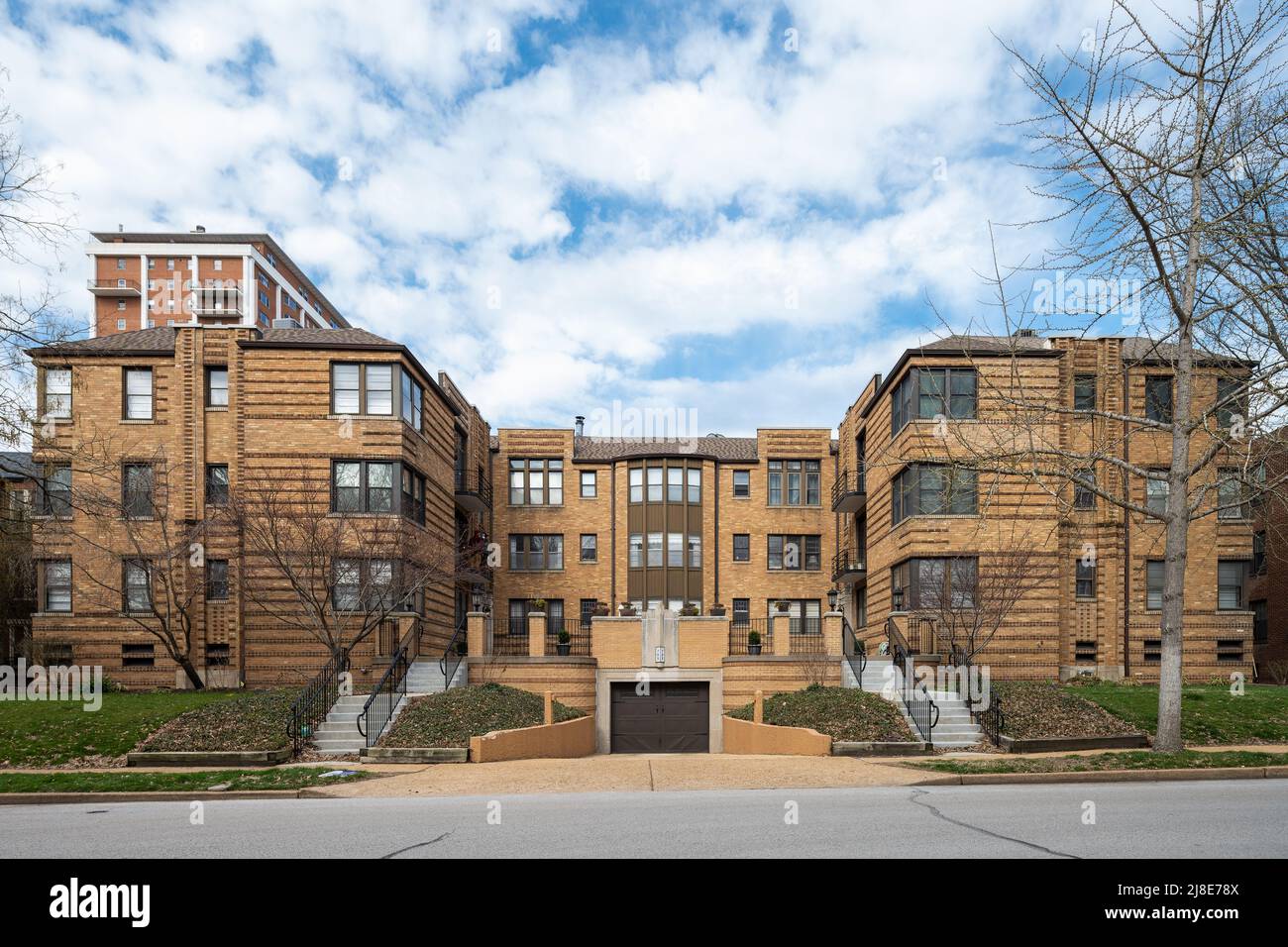 Edificio residenziale multi unità nella sezione Moorlands di Clayton Foto Stock