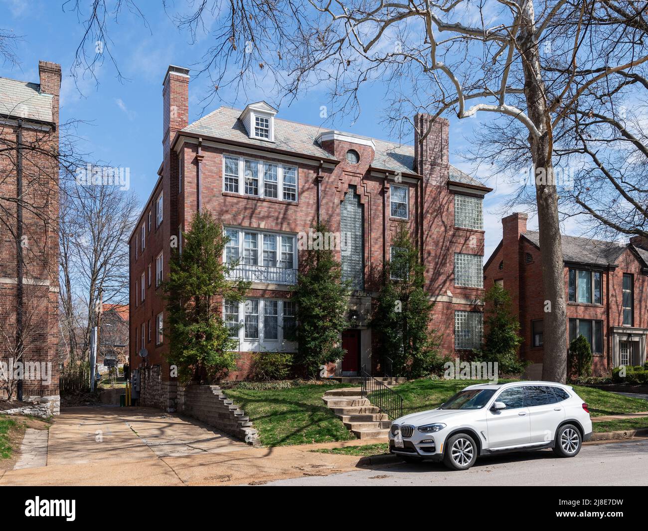 Edificio residenziale multi unità nella sezione Moorlands di Clayton Foto Stock