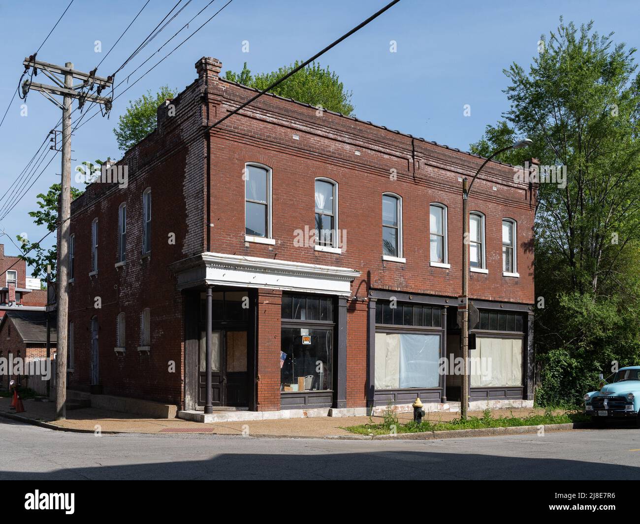 Edifici residenziali nella città sud di St. Louis Foto Stock