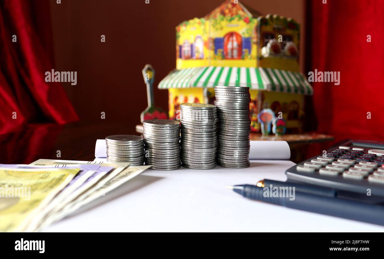 Casa prestito emi,Casa di prestito di costruzione, servizio bancario, HBL prestito interesse, tasso di interesse, calcolo di interesse Foto Stock