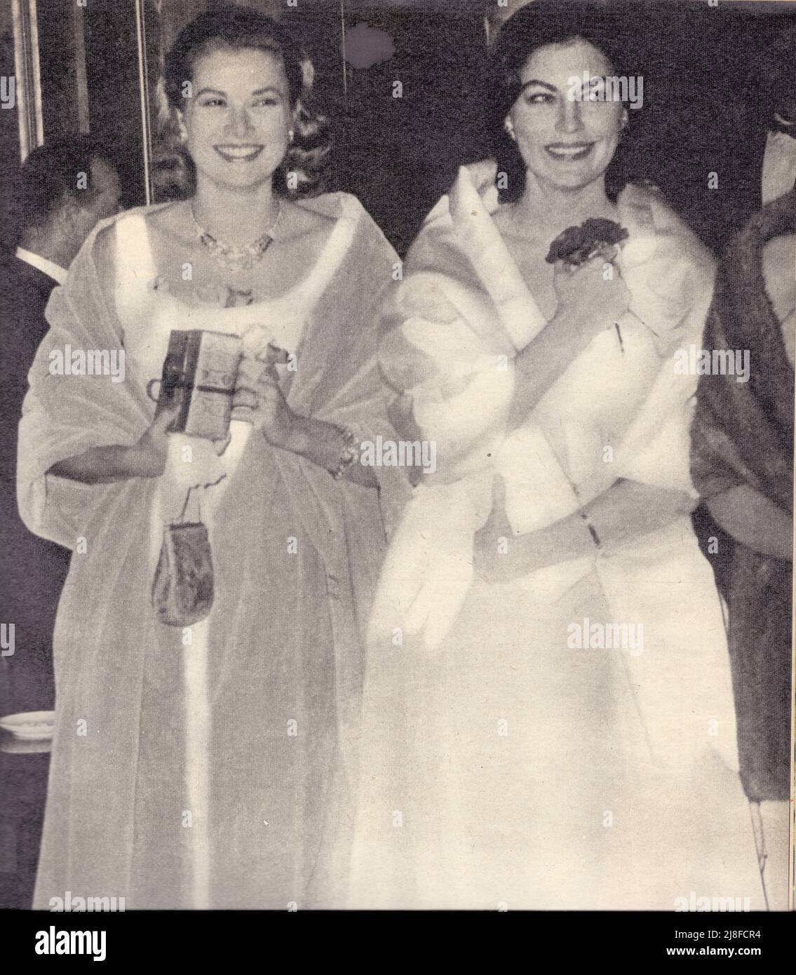 GRACE DE MONACO ET AVA GARDNER. 1953 Foto Stock