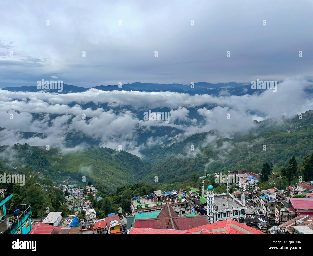 Darjeeling colline Himalaya West Bengala India Foto Stock