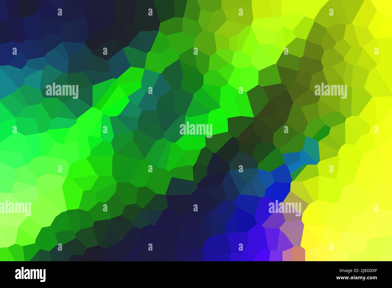 Futuristico cristallizzato neon oro viola rosa maroon rosso blu azzurro sfondo astratto. Foto Stock