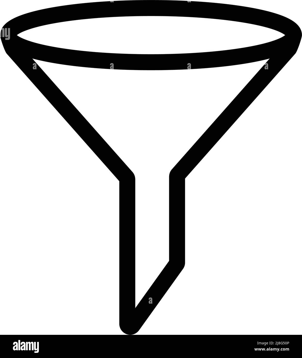 Icona del filtro a design piatto. Vettore modificabile. Illustrazione Vettoriale