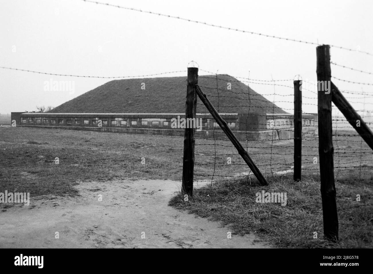 Im KZ Lublin-Majdanek, Woiwodschaft Lublin, 1967. A Majdanek aka Lublin Concentration Camp, Lublin Vovoideship, 1967. Foto Stock