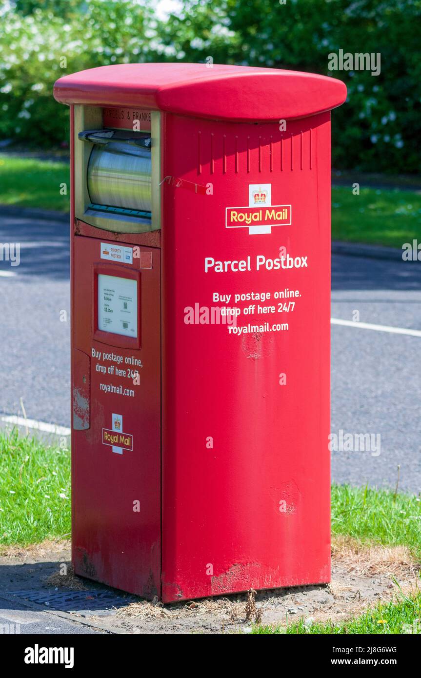 Una posta reale parcels la posta. Foto Stock