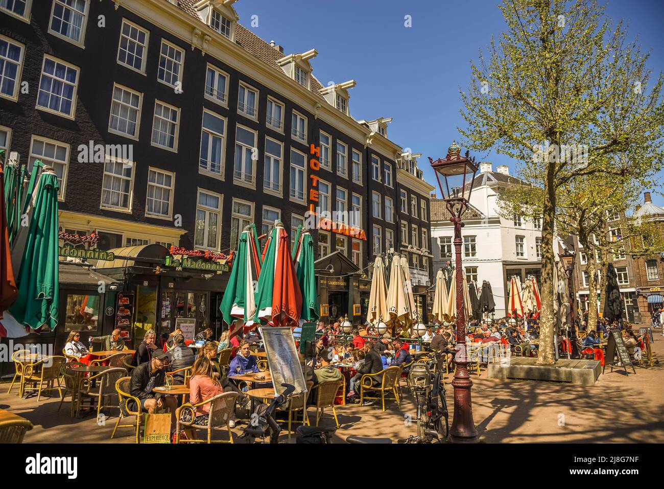 Amsterdam, Paesi Bassi, maggio 2022. Piazza Rembrandt nel centro di Amsterdam. Foto di alta qualità Foto Stock