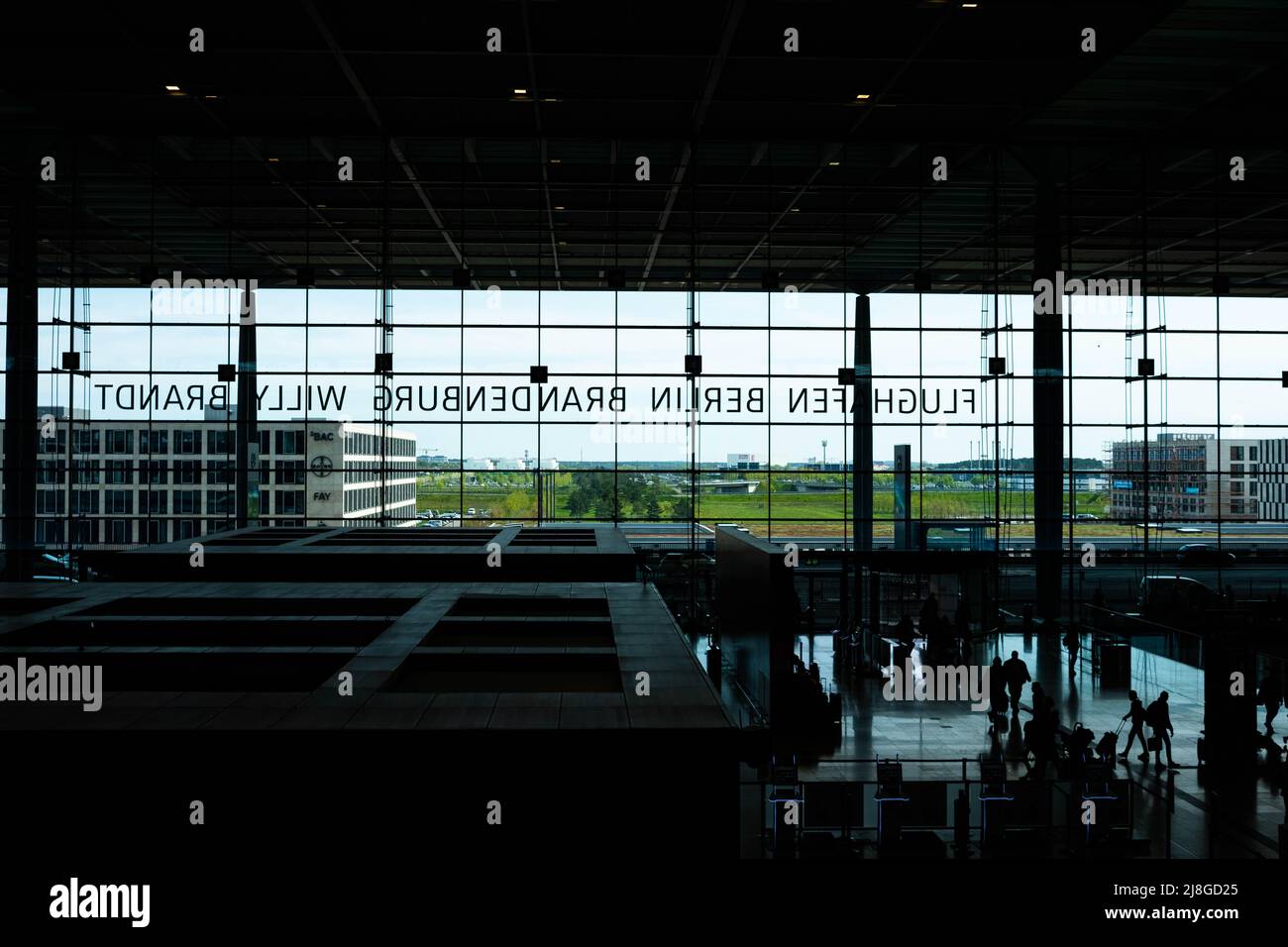 Berlino, Germania - maggio 2022: Aeroporto di Berlino Brandeburgo (BER, Willy Brandt) Foto Stock