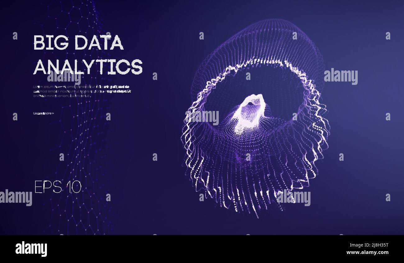 Riproduzione di ricerca di rete. Sistemi di rete esperimenti. Medusa data center networking casuale. Illustrazione Vettoriale