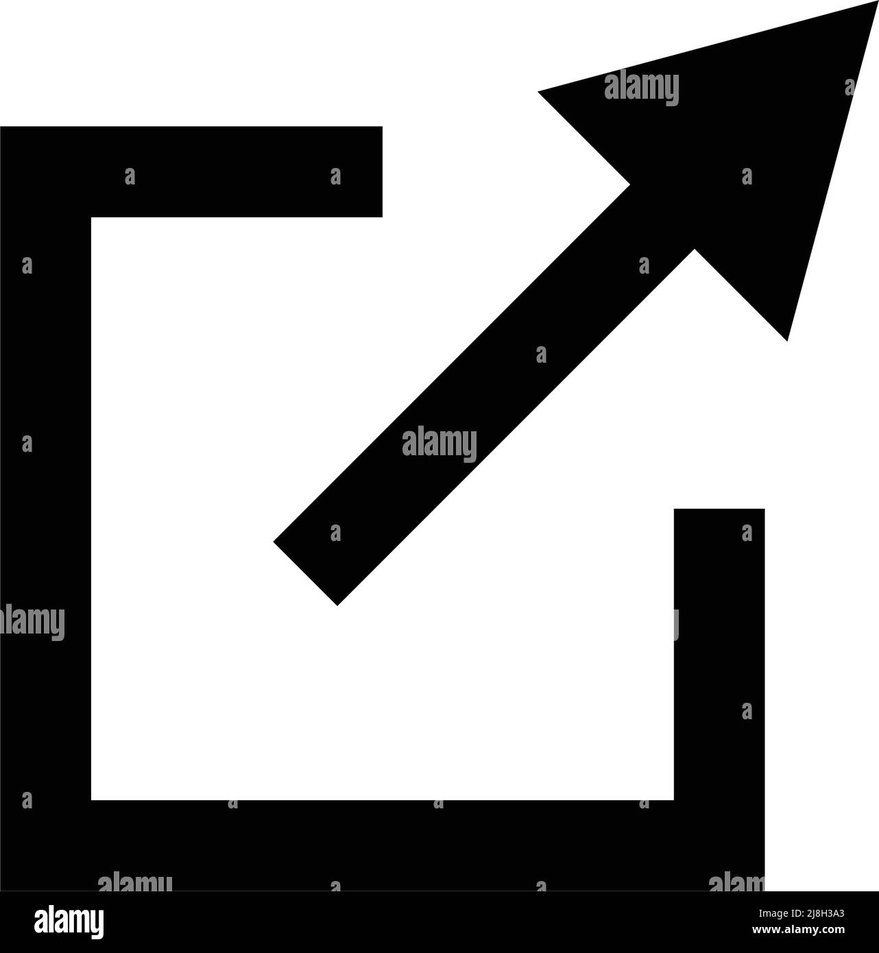 Icona di collegamento. Simbolo della catena del collegamento ipertestuale. Vettori di collegamento esterni. Vettore modificabile. Illustrazione Vettoriale