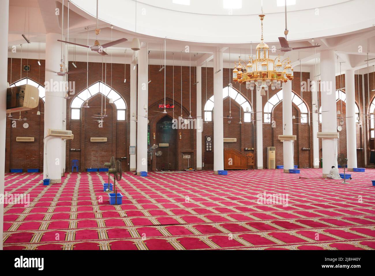Dhaka bangladesh 25th ottobre 2021, interno della Moschea gulshan a dhaka Foto Stock