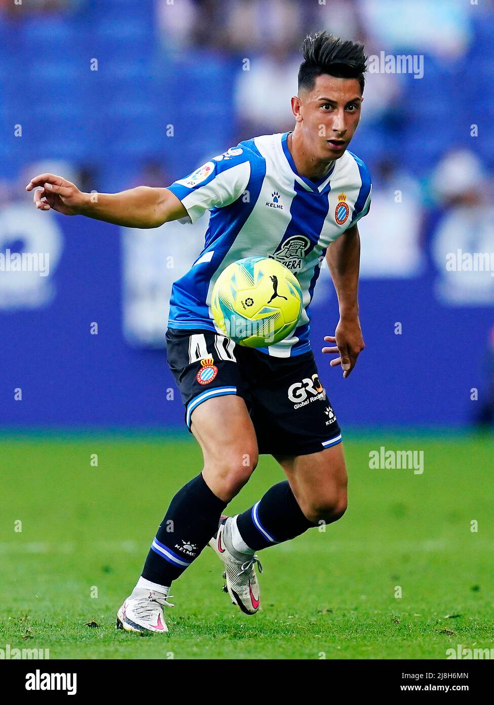 Villahermosa di RCD Espanyol durante la partita la Liga tra RCD Espanyol e Valencia CF disputata al RCDE Stadium il 14 maggio 2022 a Barcellona, Spagna. (Foto di PRESSINPHOTO) Foto Stock