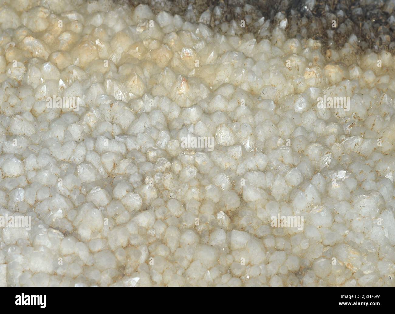 Cristallo quarzo minerale primo piano, trovato in Mongolia Foto Stock