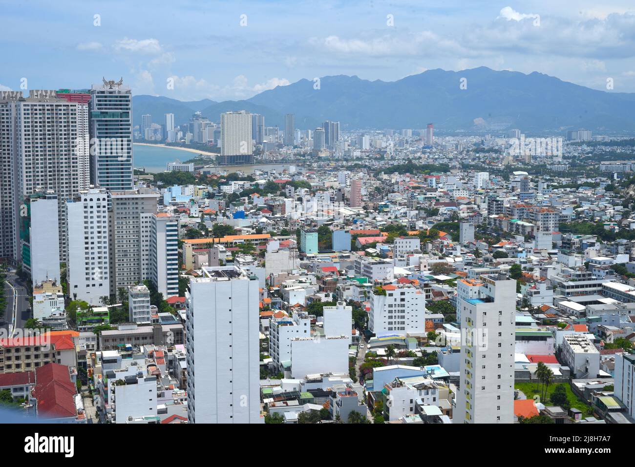 A nord della città di Nha Trang, architettura vietnamita Foto Stock