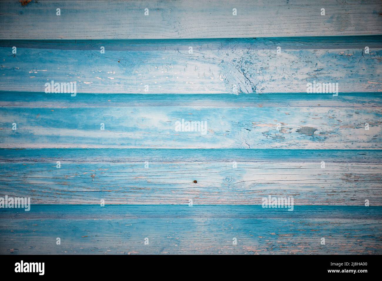 Dipinto di blu di tavole di legno come sfondo o texture, schema naturale. Foto Stock