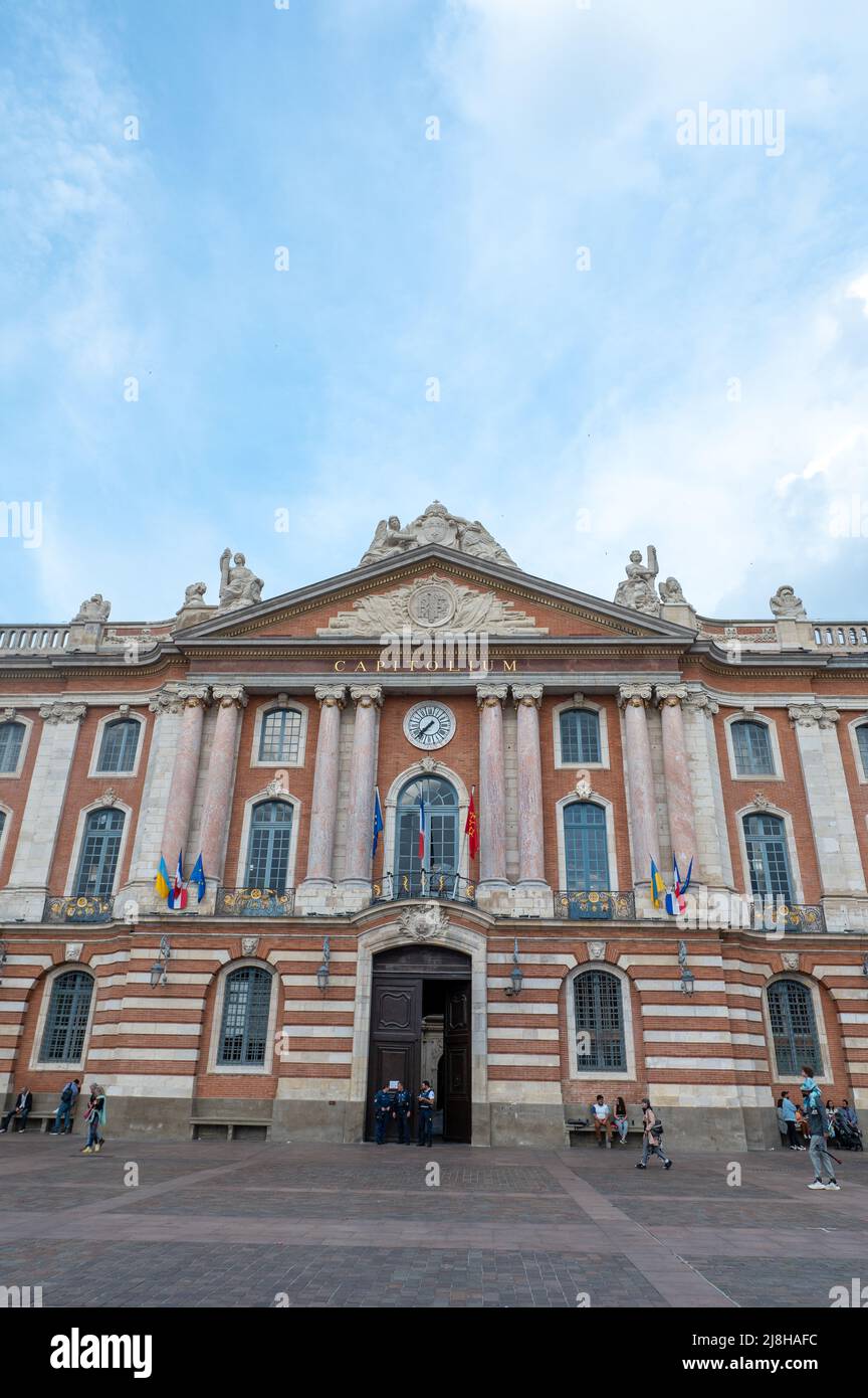 Tolosa, Francia. 2022 maggio 2. Edificio Capitol della città di Tolosa nell'estate del 2022. Foto Stock