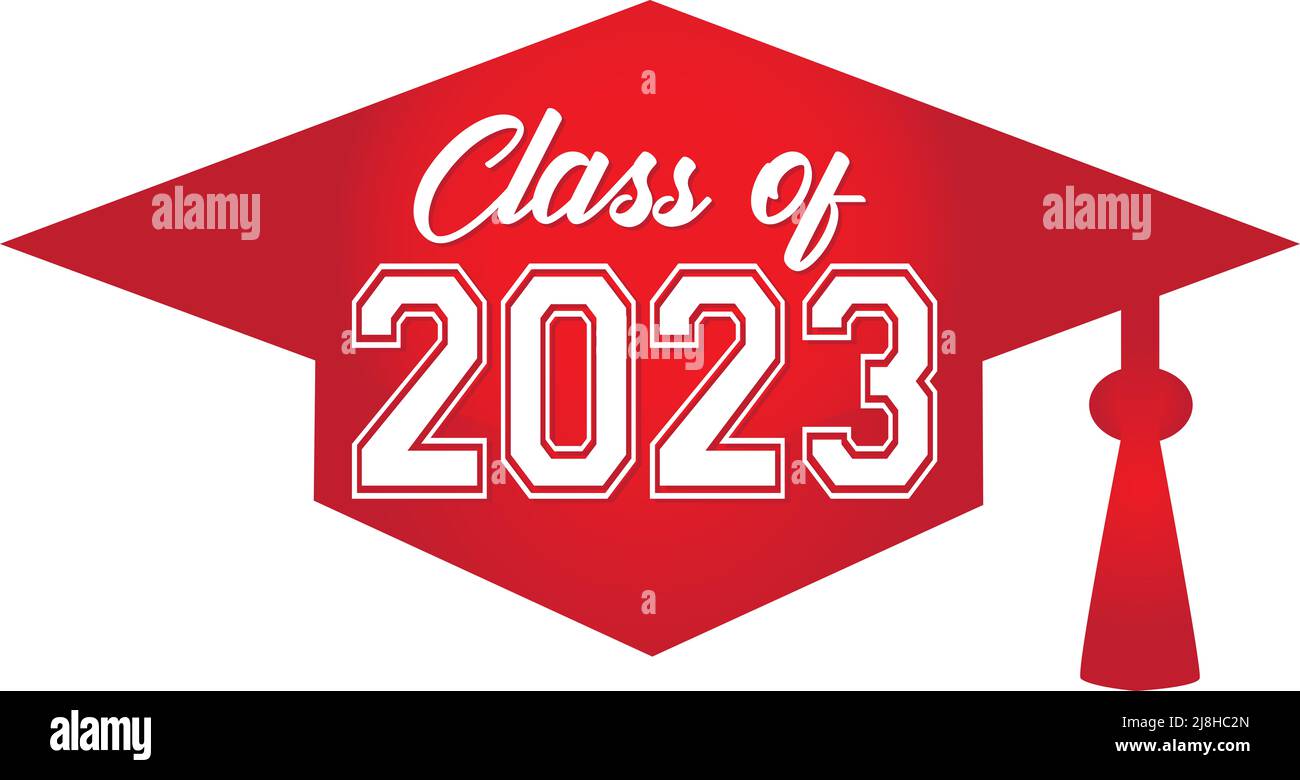 Classe di tappi graduati rossi 2023 Foto Stock